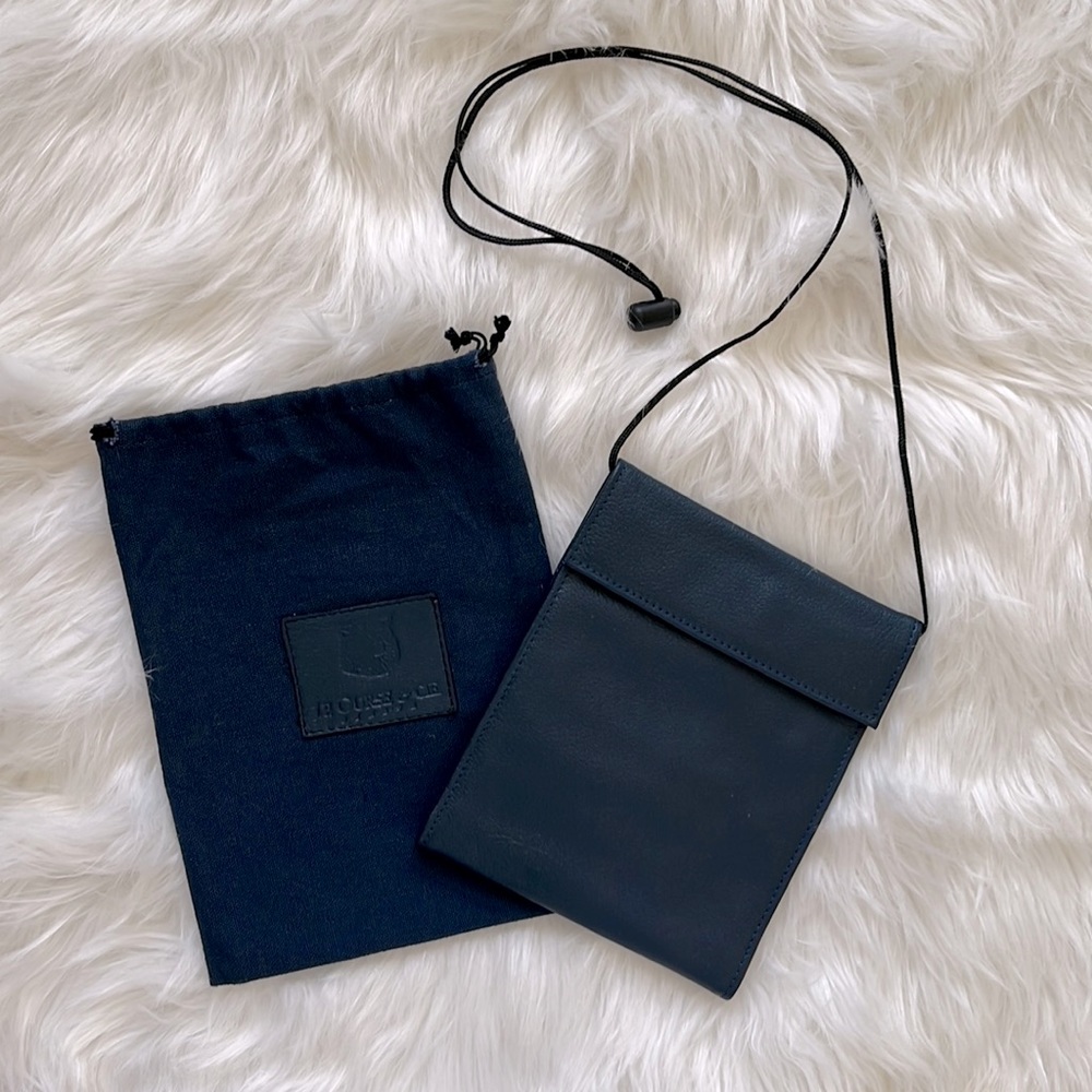 J.P. Ourse & Cie leather crossbody travel wallet